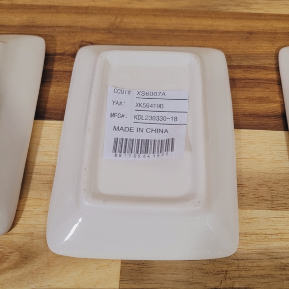 New Peace on Earth Christmas Holiday Appetizer Desert Rectangular Plate / Tray 4 - Picture 7 of 8